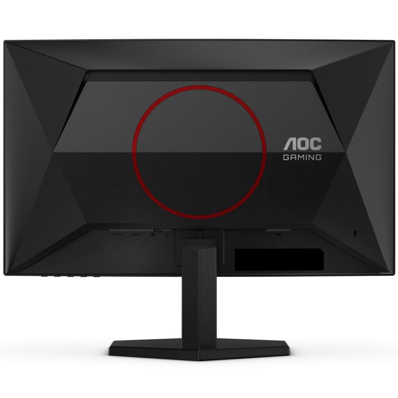 TFT 23.6" AOC C24G42E, VA, 180Гц, вигнутий, 2хHDMI, DP, колонки, чорно-червоний (C24G42E)