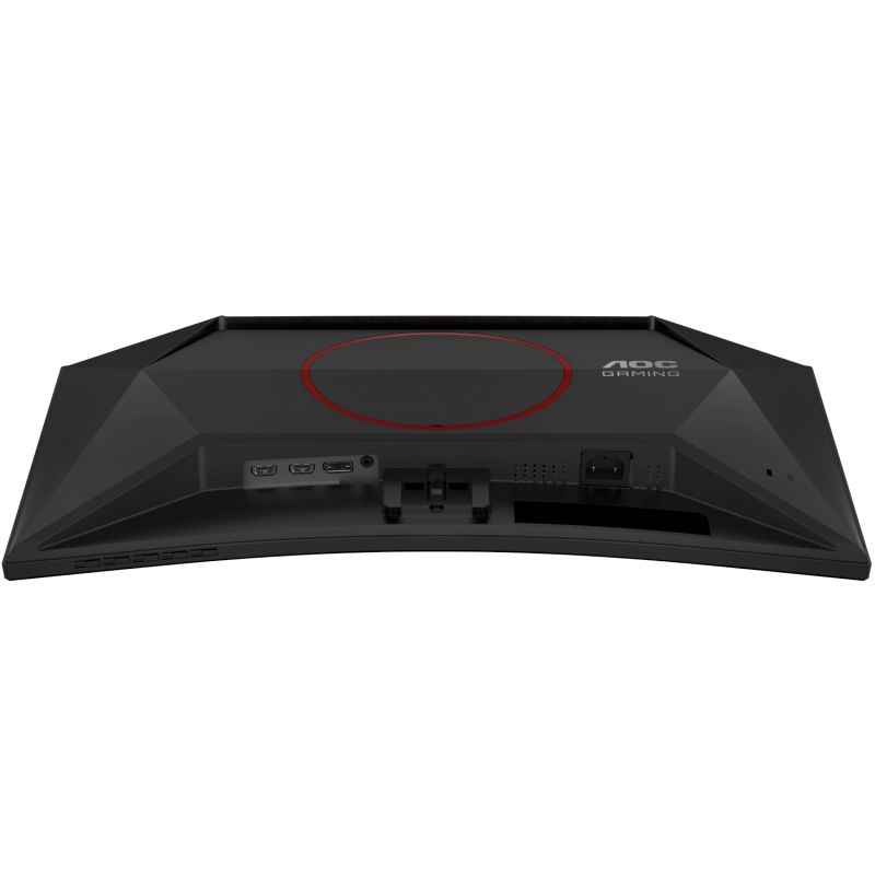 TFT 23.6" AOC C24G42E, VA, 180Гц, вигнутий, 2хHDMI, DP, колонки, чорно-червоний (C24G42E)