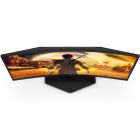 TFT 23.6" AOC C24G42E, VA, 180Гц, вигнутий, 2хHDMI, DP, колонки, чорно-червоний (C24G42E)