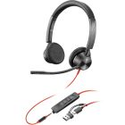 Гарнітура Poly BlackWire C3325 USB-C HS Stereo +3.5mm Plug +USB-C/A Adapter (8X222AA)