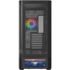 Корпус Modecom VOLCANO AQ500 ARGB MIDI FRONT LCD 6,2”, 4x120mm fans BLACK без БЖ ATX (MC-A-AQ500-4FA-B)