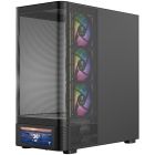 Корпус Modecom VOLCANO AQ500 ARGB MIDI FRONT LCD 6,2”, 4x120mm fans BLACK без БЖ ATX (MC-A-AQ500-4FA-B)
