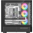 Корпус Modecom VOLCANO AQ500 ARGB MIDI FRONT LCD 6,2”, 4x120mm fans BLACK без БЖ ATX (MC-A-AQ500-4FA-B)