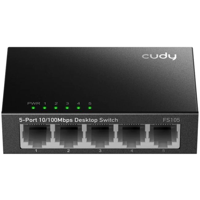 Комутатор Cudy FS105, 5 портовий 10/100 Mbps Metal Switch (FS105)