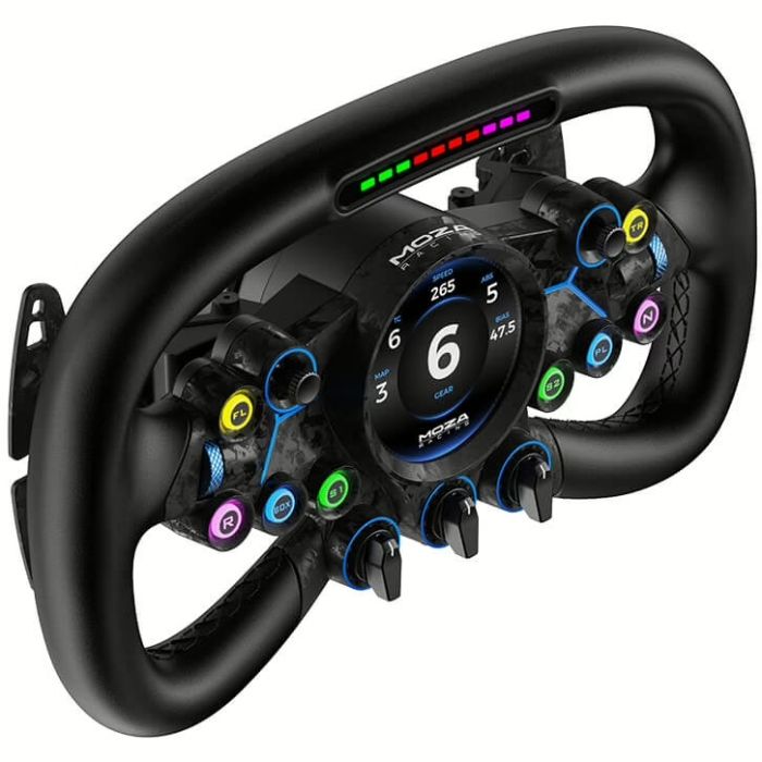 Кермо MOZA Racing Vision GS Steering, 31cм., екран 2.8", 8 кн., RGB (RS064_Moza)