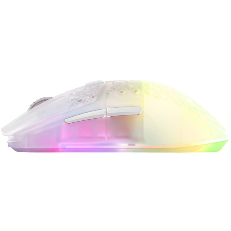 Мишка SteelSeries Aerox 3 Wireless Ghost, RGB, 18000dpi., 6кн., прозора (62610)