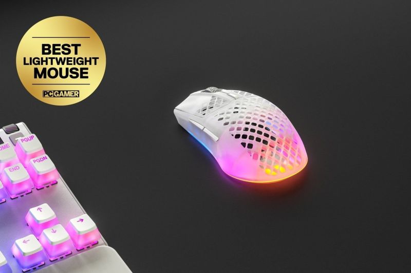 Мишка SteelSeries Aerox 3 Wireless Ghost, RGB, 18000dpi., 6кн., прозора (62610)