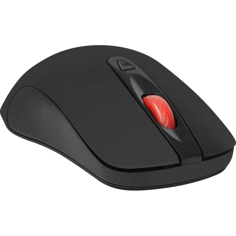 Мишка Defender Nexus MS-195 бездротова, 4 кн. до 1600 dpi, безшумна, чорна (52195)
