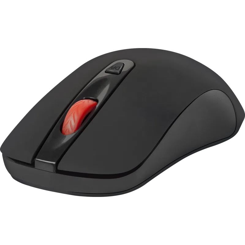 Мишка Defender Nexus MS-195 бездротова, 4 кн. до 1600 dpi, безшумна, чорна (52195)