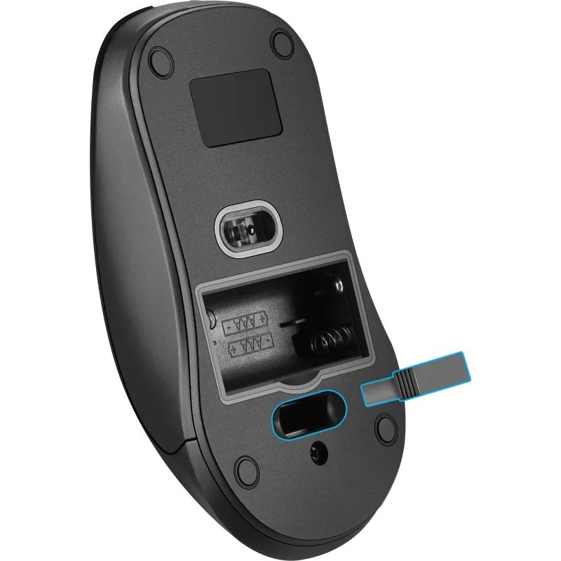 Мишка Defender Nexus MS-195 бездротова, 4 кн. до 1600 dpi, безшумна, чорна (52195)