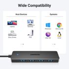 Хаб USB 3.0 -> 4хUSB 3.0 Hub 0,15 м кабель Space Gray CM219 Ugreen (25851)