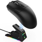 Мишка Attack Shark X1, Wireless/Bluetooth, 40000dpi. (PAW3395PRO), 6кн., Black (X1B_AS)