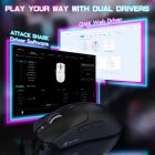 Мишка Attack Shark X1, Wireless/Bluetooth, 40000dpi. (PAW3395PRO), 6кн., Black (X1B_AS)