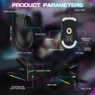 Мишка Attack Shark X1, Wireless/Bluetooth, 40000dpi. (PAW3395PRO), 6кн., Black (X1B_AS)