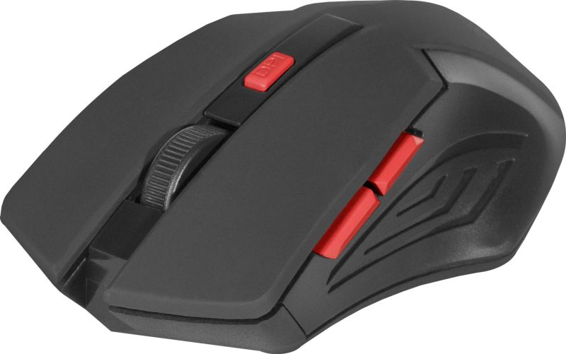 Мишка Defender Accura MM-275, бездротова, 6 кн. до 1600 dpi, червоний (52276)