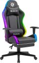Крісло ігрове Defender Watcher, 60мм, Клас 4, RGB ПУ, чорне (64334)