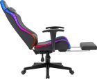 Крісло ігрове Defender Watcher, 60мм, Клас 4, RGB ПУ, чорне (64334)