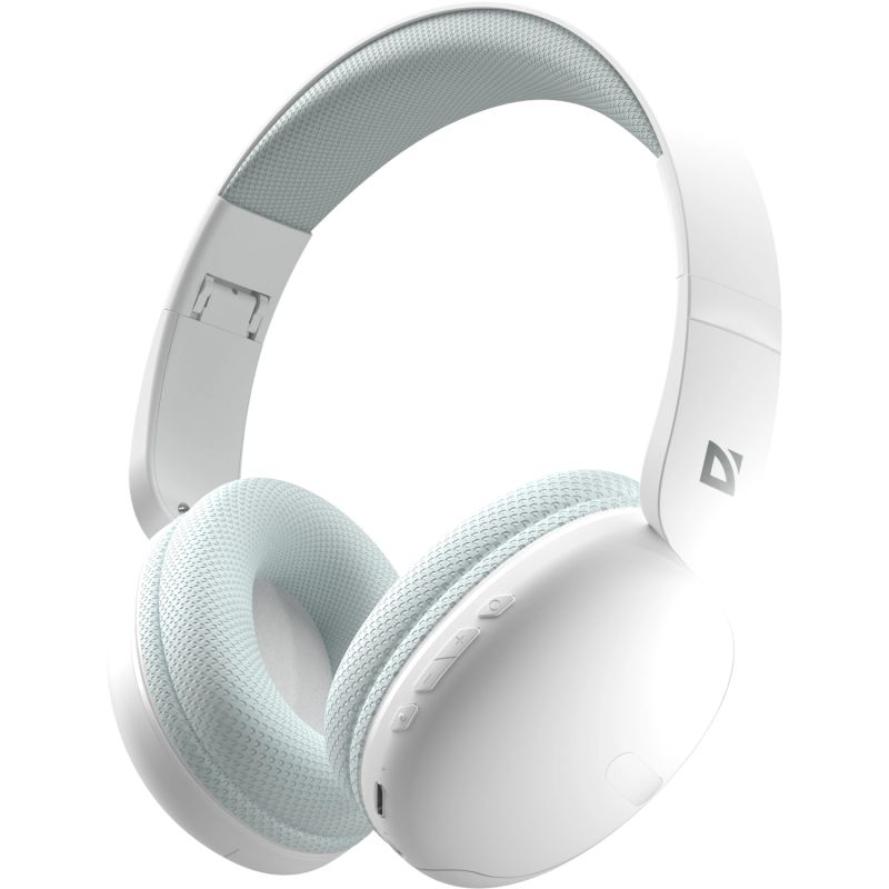 Гарнітура Defender FreeMotion B480 Bluetooth+3,5мм+USB-C, White (63481)