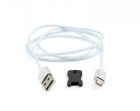 Кабель Cablexpert USB - Lightning (M/M), 1 м, белый (CC-USB2-AMLMM-1M)