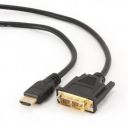 Кабель Cablexpert HDMI - DVI V 1.4 (M/M), 1.8 м, чорний пакет (CC-HDMI-DVI-6)