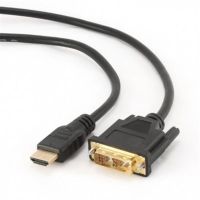 Кабель Cablexpert HDMI - DVI V 1.4 (M/M), 1.8 м, чорний пакет (CC-HDMI-DVI-6)