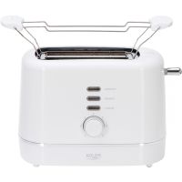 Тостер Adler AD 3224 white 850Вт/ 2 відділення/7 режимів підсмажування/розморожування/підігрів булок (AD3224W)