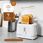 Тостер Adler AD 3224 white 850Вт/ 2 відділення/7 режимів підсмажування/розморожування/підігрів булок (AD3224W)