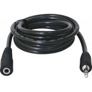 Кабель AUX Audio TRS M/F 1.5м JACK02-05 чорний Defender (87511)