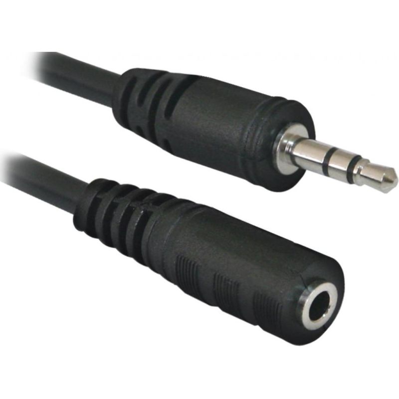 Кабель AUX Audio TRS M/F 1.5м JACK02-05 чорний Defender (87511)