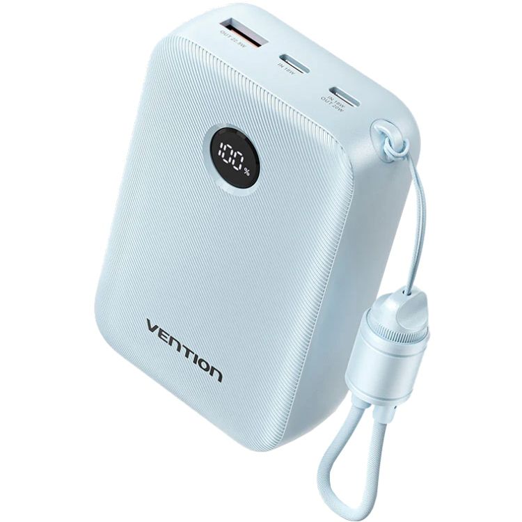УМБ Vention 20000mAh 22,5W PD,QC, USB-A,2xUSB-C In/Out Blue (FKBL0-C)