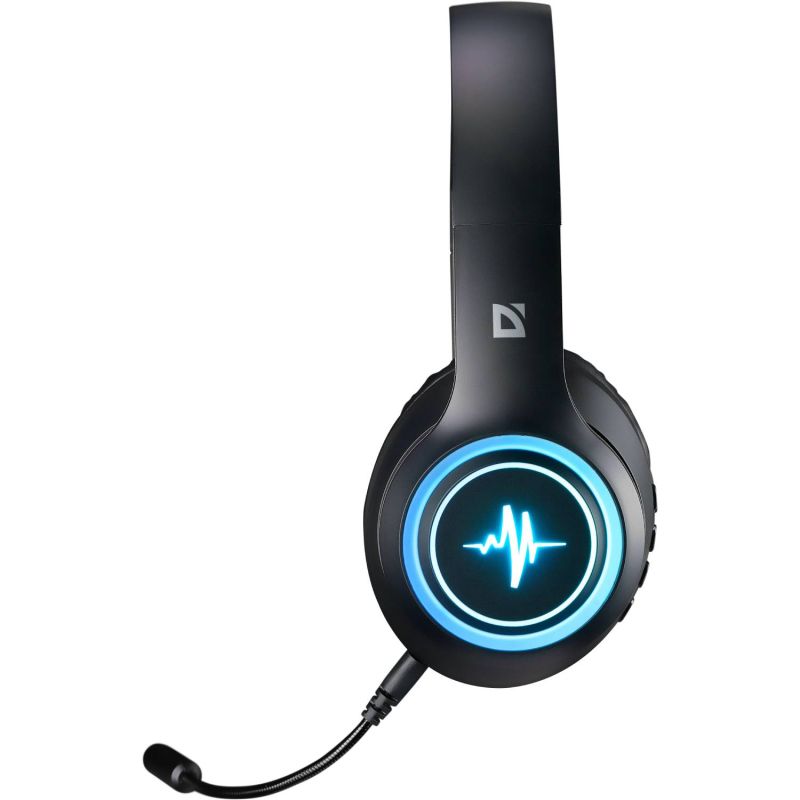 Гарнітура Defender FreeMotion B571 Bluetooth+3,5мм, гнучкий мікрофон, LED, Black (63572)