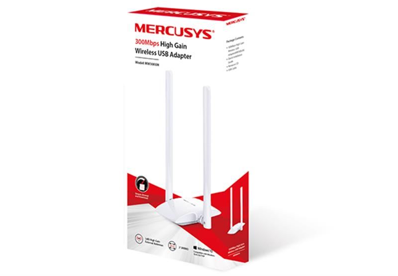 Бездротовий адаптер Mercusys (N300, micro USB, 2 антени) (MW300UH)