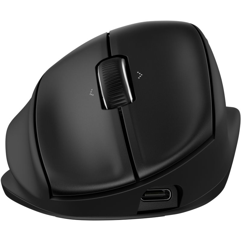 Мишка бездротова HP 720M Tilt Ergonomic, 7 кн., 6000 dpi чорна (BH0Z4AA)