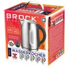 Електрочайник BROCK WK 2302 D 1850-2200Вт/ 1.7л/ встановлення температури нагріву/нерж.сталь (WK2302D)