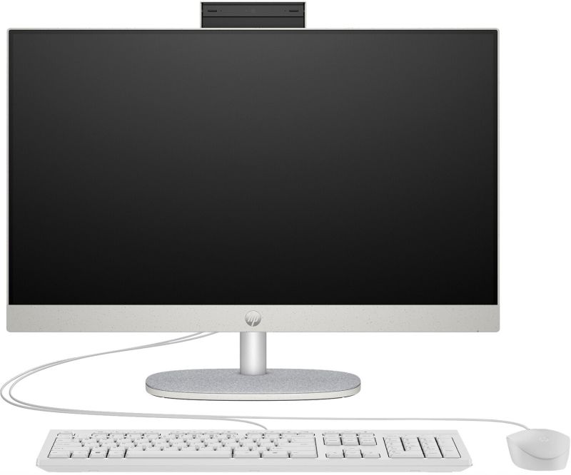 Моноблок 23.8" HP 24-cr0001ua AiO Ryzen 7 7730U/16Gb/SSD512Gb/WiFi/Cam/K&M/DOS/Shell White (95Z23EA)
