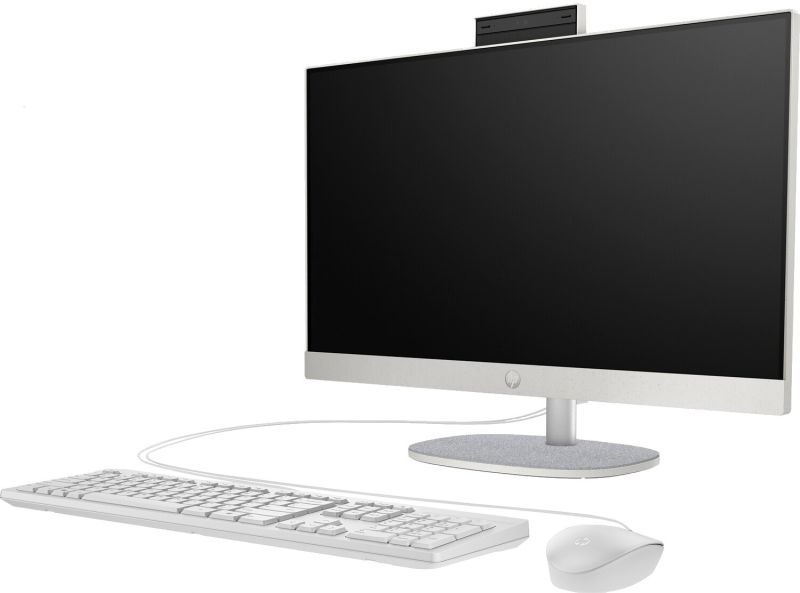 Моноблок 23.8" HP 24-cr0001ua AiO Ryzen 7 7730U/16Gb/SSD512Gb/WiFi/Cam/K&M/DOS/Shell White (95Z23EA)