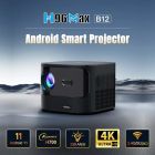 Проєктор H96 MAX B12 LED LCD FullHD 330AL 16:9 H700 2G/16G Android 11.0 HDMI WiFi BT чорний (H96 MAX_B12)