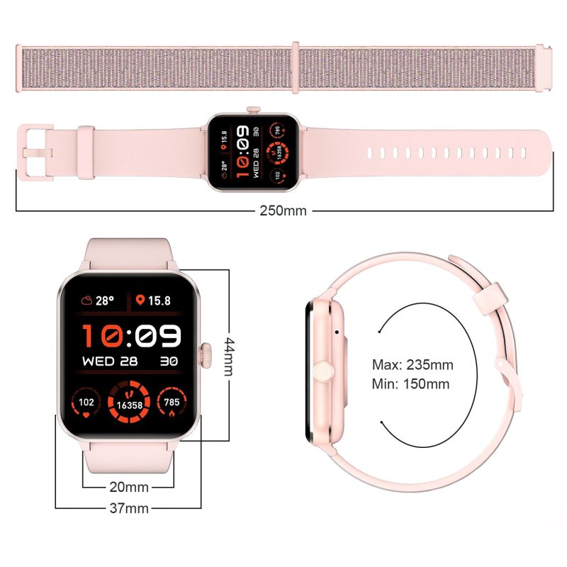 Годинник Blackview R50 Pink (6931548317524)