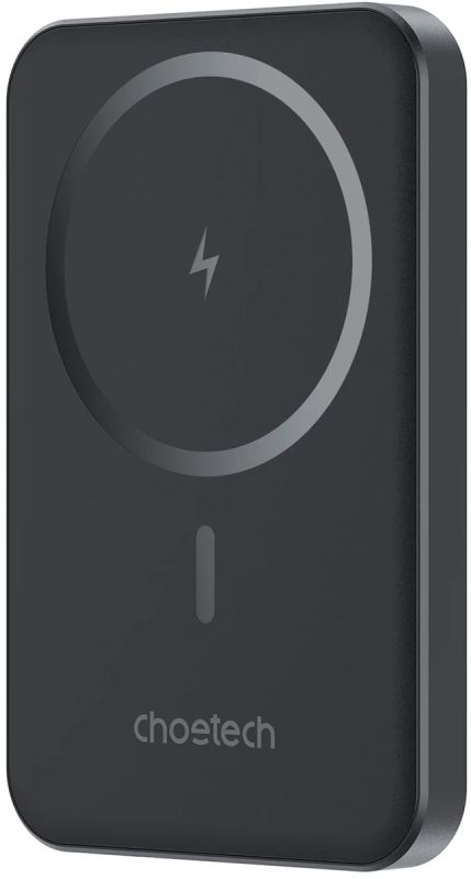 УМБ Choetech Magnetic Wireless 5000mAh 20W PD Qi-15W USB-C In/Out, тонкий, Black (B709-CCBK)