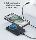 УМБ Choetech Magnetic Wireless 5000mAh 20W PD Qi-15W USB-C In/Out, тонкий, Black (B709-CCBK)