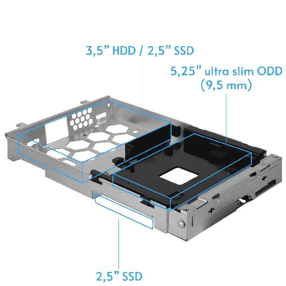 Корпус Chieftec UNI BE-10W-300 mATX , БЖ 300W, SLIM FF WHITE (BE-10W-300)