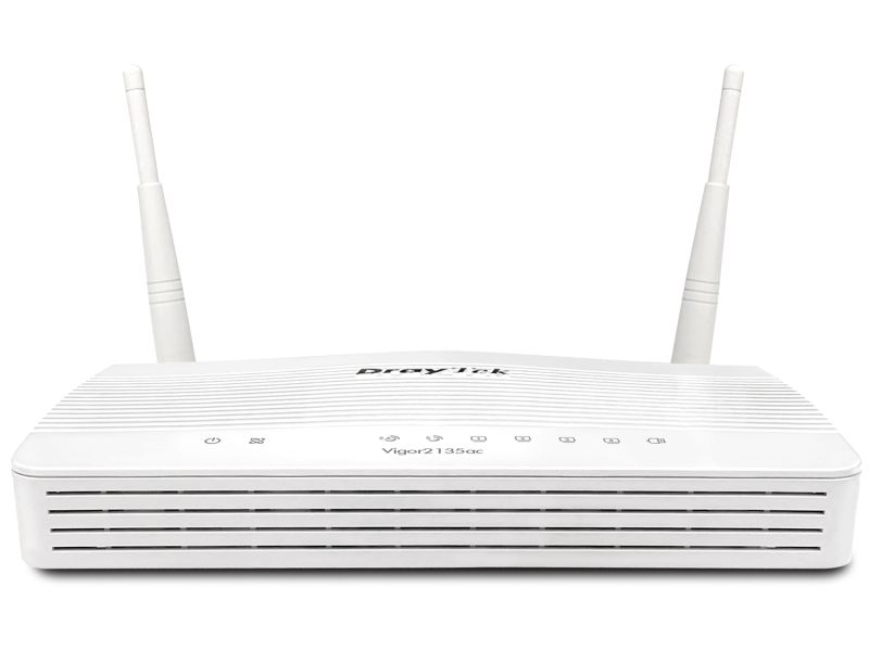 Маршрутизатор Drytek Vigor 2135ac, 1 WAN GbE, 4 LAN GbE, 2 USB 2.0, 2 VPN, Multi-LAN (4+IP Routed Su (Vigor2135ac)