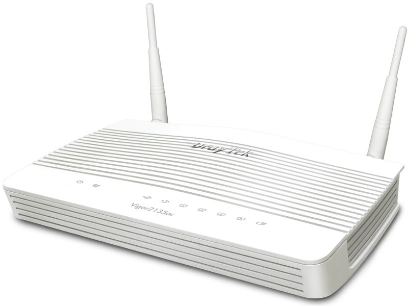 Маршрутизатор Drytek Vigor 2135ac, 1 WAN GbE, 4 LAN GbE, 2 USB 2.0, 2 VPN, Multi-LAN (4+IP Routed Su (Vigor2135ac)