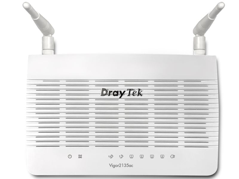 Маршрутизатор Drytek Vigor 2135ac, 1 WAN GbE, 4 LAN GbE, 2 USB 2.0, 2 VPN, Multi-LAN (4+IP Routed Su (Vigor2135ac)
