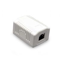 Розетка Cablexpert 1хRJ-45, Cat5Е, зовнішня, біла (NCAC-1F5E-01)