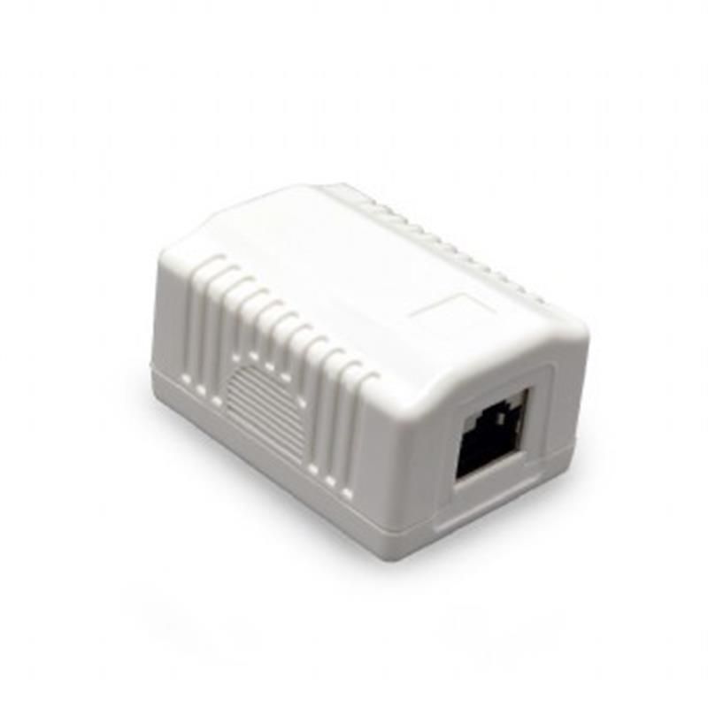 Розетка Cablexpert 1хRJ-45, Cat5Е, внешняя, белый (NCAC-1F5E-01)
