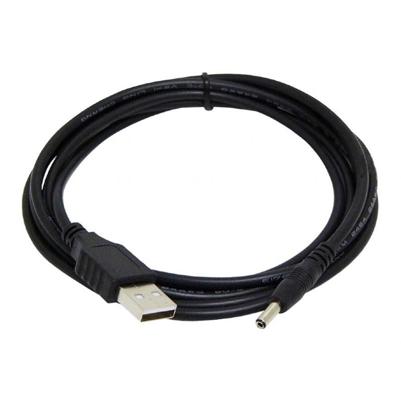Кабель живлення Cablexpert USB-3.5мм, 1.8м, чорний (CC-USB-AMP35-6)
