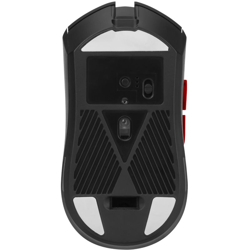 Мишка XTRIKE ME GW-613, ігрова бездротова Bluetooth+2.4G+Type-C, 10000dpi., 6кн., RGB, чорна (GW-613)