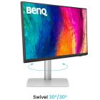 TFT 27" BenQ PD2730S, IPS, 5K, HDMI, DP, USB-C, USB-hub, HAS, Pivot, кол., білий (9H.LN7LA.TBE)