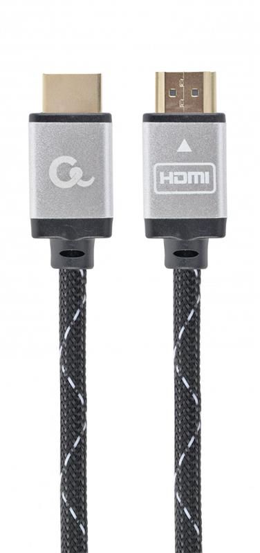Кабель Cablexpert HDMI - HDMI V 2.0 (M/M), 1 м, чорний/сірий коробка (CCB-HDMIL-1M)